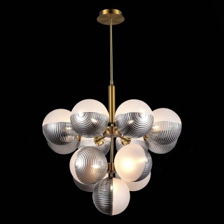 SLE1096-203-13 Светильник подвесной Матовое золото/Белый, Дымчатый G9 13*5W AVEIRO-foto4