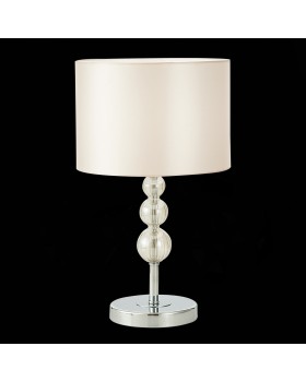 SLE105704-01 Прикроватная лампа Хром/Светло-бежевый E14 1*40W RAMER-foto3