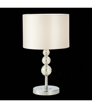 SLE105704-01 Прикроватная лампа Хром/Светло-бежевый E14 1*40W RAMER-foto3