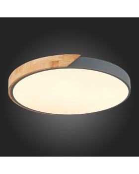 SLE200972-01 Светильник потолочный Серый, Светлое дерево/Белый LED 1*45W 3000K/4000K/6000K FESTA-foto4