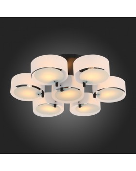 SL483.402.07 Люстра потолочная Черный/Белый E27 7*60W FORESTA-foto7