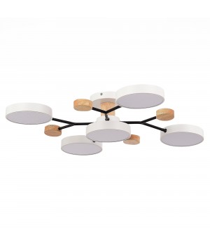 SLE6006-502-05 Светильник потолочный Белый/Белый LED 5*12W 3000K/4500K/6000K FAEMA-foto2