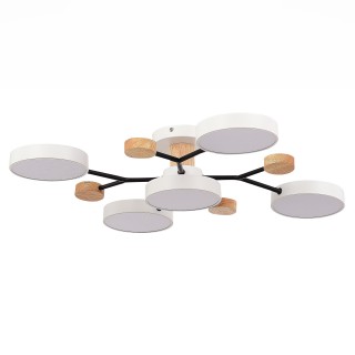 SLE6006-502-05 Светильник потолочный Белый/Белый LED 5*12W 3000K/4500K/6000K FAEMA-foto2