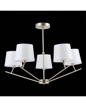 SLE300102-05 Светильник потолочный Никель/Белый E14 5*40W DENICE-foto5