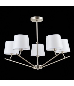 SLE300102-05 Светильник потолочный Никель/Белый E14 5*40W DENICE-foto5