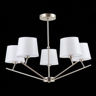 SLE300102-05 Светильник потолочный Никель/Белый E14 5*40W DENICE-foto5