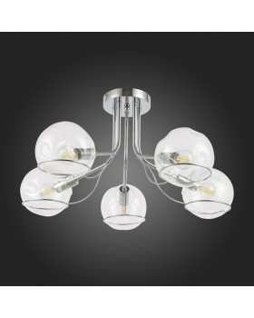 SLE102502-05 Люстра потолочная Хром/Прозрачный E14 5*40W BACA-foto8