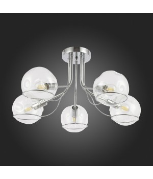 SLE102502-05 Люстра потолочная Хром/Прозрачный E14 5*40W BACA-foto8