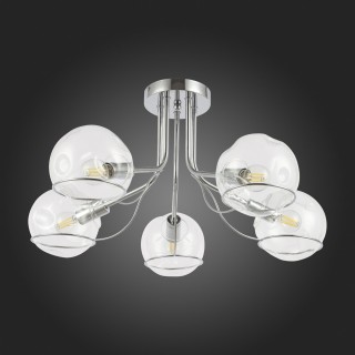 SLE102502-05 Люстра потолочная Хром/Прозрачный E14 5*40W BACA-foto8