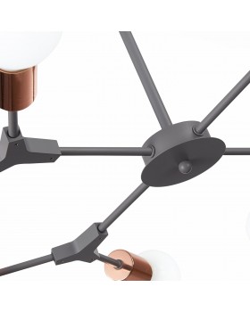 SLE106403-08 Люстра подвесная Серый, Розовое золото E27 8*60W PALARE-foto13