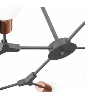 SLE106403-08 Люстра подвесная Серый, Розовое золото E27 8*60W PALARE-foto13