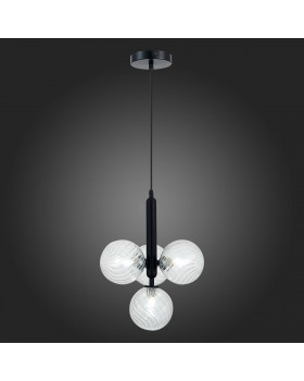 SLE220343-04 Люстра подвесная Черный/Прозрачный G9 4*5W Salerno-foto5