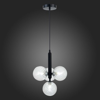 SLE220343-04 Люстра подвесная Черный/Прозрачный G9 4*5W Salerno-foto5