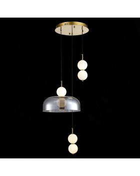 SL6112.203.21 Светильник подвесной ST-Luce Золотистый/Молочно-Белый,Прозрачно-Дымчатый LED 1*21W ODE-foto4