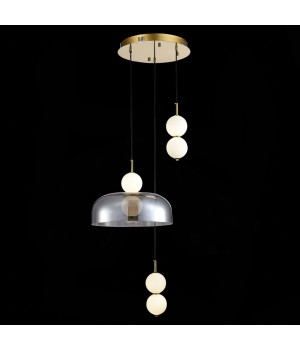 SL6112.203.21 Светильник подвесной ST-Luce Золотистый/Молочно-Белый,Прозрачно-Дымчатый LED 1*21W ODE-foto4