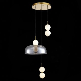 SL6112.203.21 Светильник подвесной ST-Luce Золотистый/Молочно-Белый,Прозрачно-Дымчатый LED 1*21W ODE-foto4