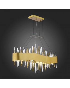 SL1633.213.08 Люстра подвесная ST-Luce Матовое золото/Матовое золото,Прозрачный E14 8*40W OLVERA-foto6