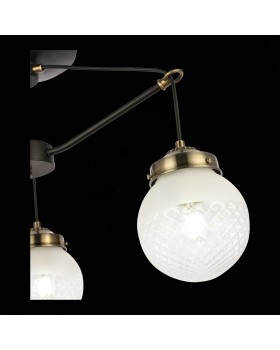 SLE110302-03 Светильник подвесной Черный, Бронза/Прозрачный, Белый E27 3*60W STRICCE-foto6