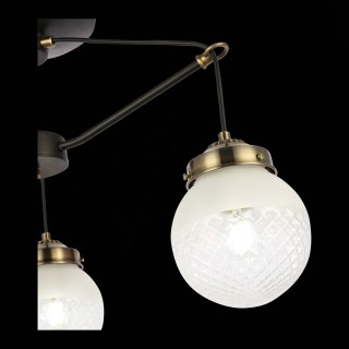 SLE110302-03 Светильник подвесной Черный, Бронза/Прозрачный, Белый E27 3*60W STRICCE-foto6