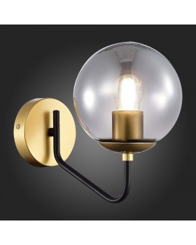 SLE1097-301-01 Бра Матовое золото/Дымчатый E27 1*60W SCORZE-foto4