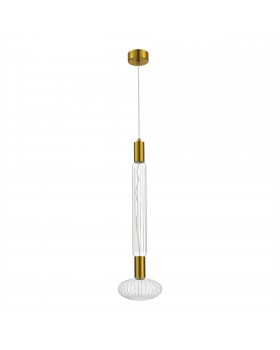 SL6117.213.02 Светильник подвесной ST-Luce Латунь/Золотой, Прозрачный LED 2*3W 3000K TACCHE-foto2