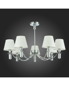 SLE111303-07 Люстра подвесная Хром/Белый E14 7*40W MONZA-foto8