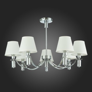 SLE111303-07 Люстра подвесная Хром/Белый E14 7*40W MONZA-foto8