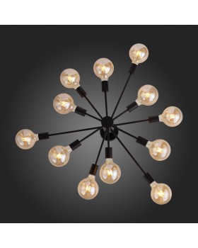 SL419.402.12 Люстра потолочная Черный E27 12*60W ANO-foto24