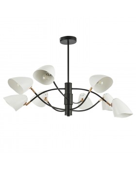 SLE103602-08 Люстра потолочная Черный, Золотой/Белый E14 8*40W SATTA-foto2