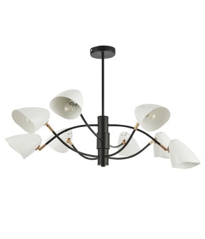 SLE103602-08 Люстра потолочная Черный, Золотой/Белый E14 8*40W SATTA-foto2