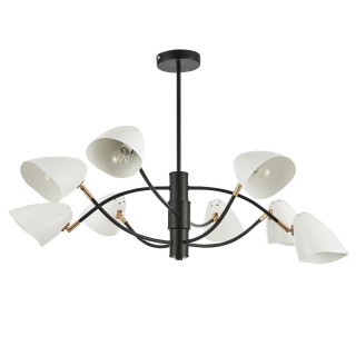 SLE103602-08 Люстра потолочная Черный, Золотой/Белый E14 8*40W SATTA-foto2