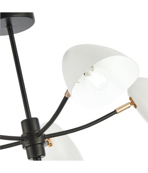 SLE103602-05 Люстра потолочная Черный, Золотой/Белый E14 5*40W SATTA-foto11