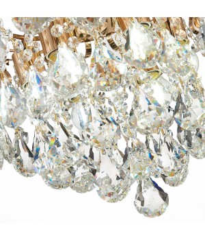 SLE160202-06 Светильник потолочный Французское золото/Прозрачный E27 6*60W KRISTO-foto17