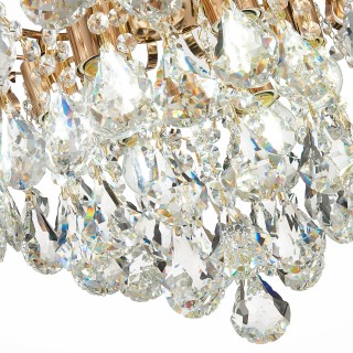 SLE160202-06 Светильник потолочный Французское золото/Прозрачный E27 6*60W KRISTO-foto17