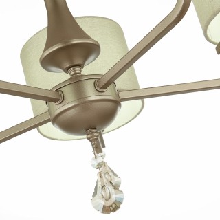 SLE107703-05 Люстра подвесная Шампань/Светло-бежевый E14 5*40W ELIDA-foto11