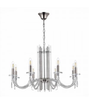 SL1656.103.08 Люстра подвесная ST-Luce Никель/Прозрачный E14 8*40W EPICA-foto2