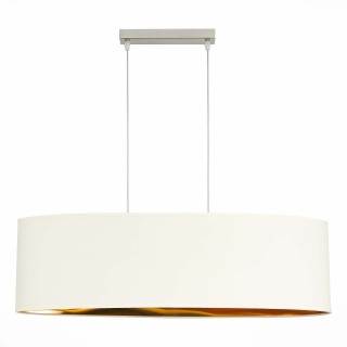 SLE300753-03 Светильник подвесной Никель/Золотистый, Светло-бежевый E27 3*40W BRESCIA-foto2