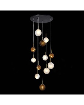 SL1183.543.12 Светильник подвесной ST-Luce Латунь/Черный, Белый G4 12*5W Foligno-foto4