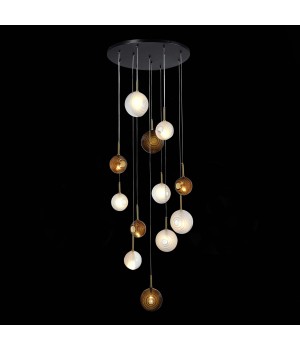 SL1183.543.12 Светильник подвесной ST-Luce Латунь/Черный, Белый G4 12*5W Foligno-foto4