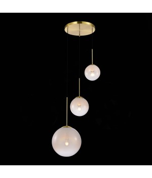 SL1190.203.03 Светильник подвесной ST-Luce Золотистый/Прозрачно-белый E27 3*60W CASSIUS-foto4