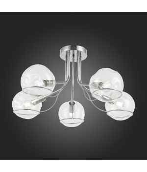 SLE102502-05 Люстра потолочная Хром/Прозрачный E14 5*40W BACA-foto7