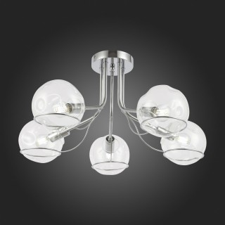 SLE102502-05 Люстра потолочная Хром/Прозрачный E14 5*40W BACA-foto7