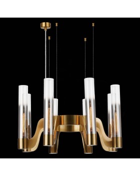 SL1235.303.08 Люстра подвесная ST-Luce Латунь/Хром, Прозрачный E14 8*40W ETTORE-foto5