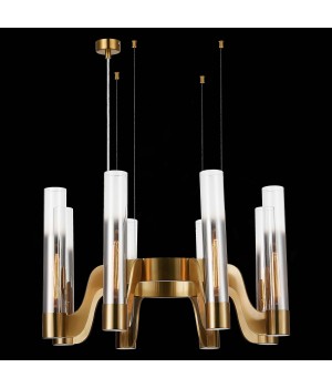 SL1235.303.08 Люстра подвесная ST-Luce Латунь/Хром, Прозрачный E14 8*40W ETTORE-foto5