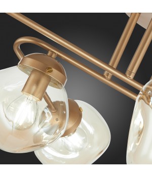 SLE155702-06 Люстра потолочная Золотистый/Янтарный E14 6*40W MORE-foto3