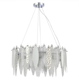 SL1224.103.08 Люстра подвесная ST-Luce Хром/Прозрачный, Белый E14 8*60W LASTRA-foto2