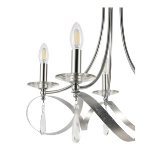 SLE120203-05 Светильник подвесной Хром E14 5*40W FILATTA-foto3