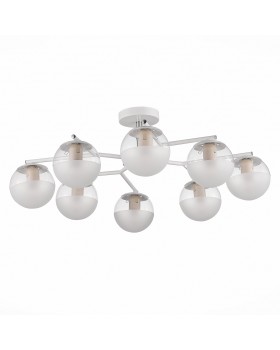 SLE106602-08 Люстра потолочная Белый, Хром/Прозрачный E27 8*60W VERONA-foto2