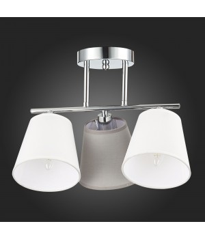 SLE300402-03 Люстра потолочная хром/белый, серый E14 3*40W PRATO-foto8