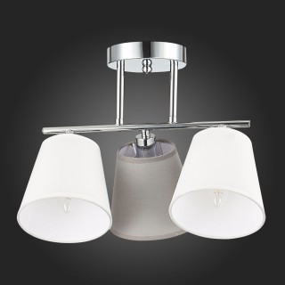 SLE300402-03 Люстра потолочная хром/белый, серый E14 3*40W PRATO-foto8